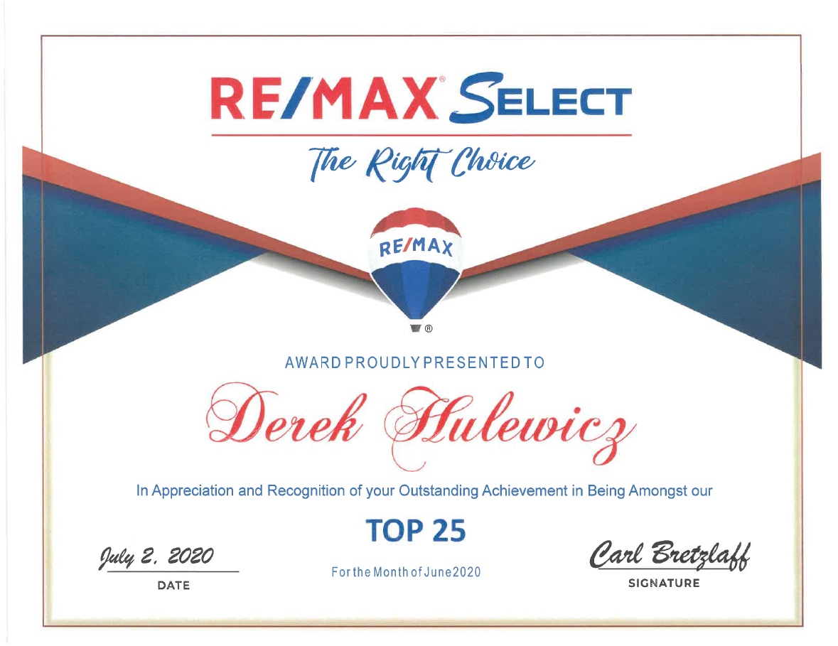 derek hulewicz top remax realtor in edmonton in june 2020